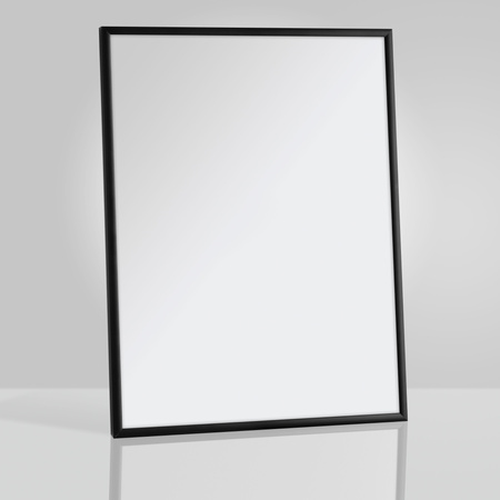 Czarna rama aluminiowa 42 x 59,4 cm (A2)