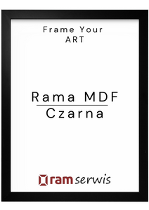 Czarna rama MDF