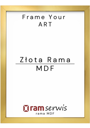 Złota rama MDF 40 x 50