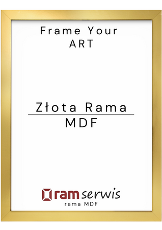 Złota rama MDF 48 x 68