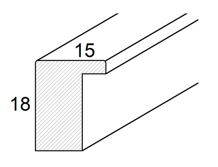 Miętowa rama MDF 35x45