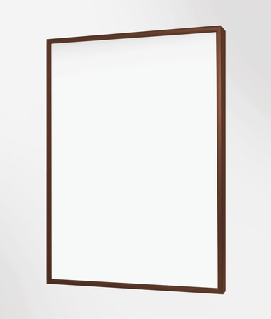 Brązowa rama aluminiowa 60x60