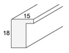 Czarna rama MDF