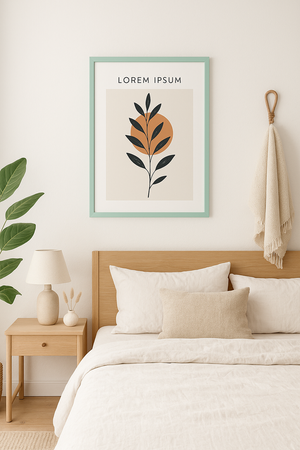 Miętowa rama MDF 35x45