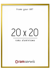 Złota rama aluminiowa 20x20