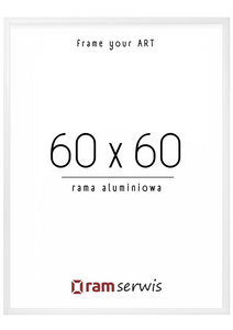 Biała rama aluminiowa 60x60