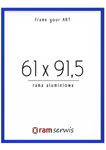 Niebieska rama aluminiowa 61x91,5
