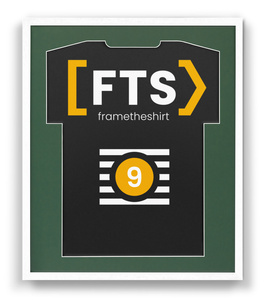 Biała rama na koszulkę sportową BASIC