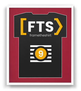 Biała rama na koszulkę sportową BASIC