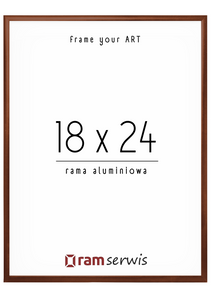 Brązowa rama aluminiowa 18x24