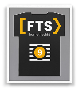 Biała rama na koszulkę sportową BASIC