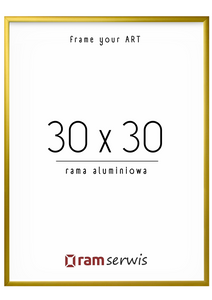 Złota rama aluminiowa 30x30