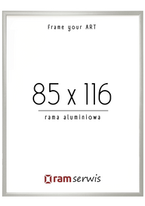 Srebrna rama aluminiowa 85x116