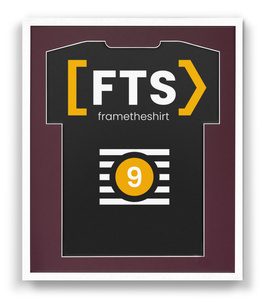 Biała rama na koszulkę sportową BASIC