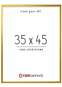 Złota rama aluminiowa  35x45