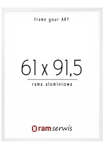 Biała rama aluminiowa 61x91,5
