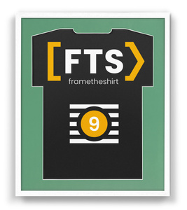 Biała rama na koszulkę sportową BASIC