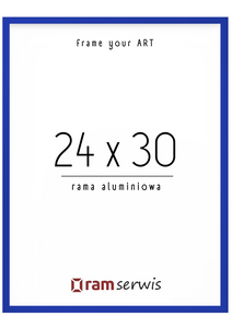 Niebieska rama aluminiowa 24x30