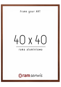 Brązowa rama aluminiowa 40x40