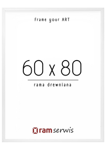 Biała rama aluminiowa 60x80