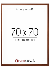 Brązowa rama aluminiowa 70x70