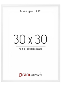 Biała rama aluminiowa 30x30