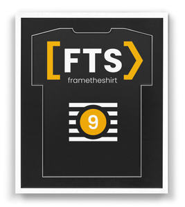 Biała rama na koszulkę sportową BASIC