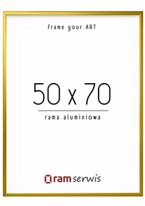 Złota rama aluminiowa 50x70