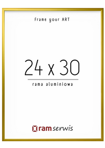 Złota rama aluminiowa 24x30