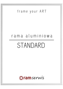 Biała rama aluminiowa STANDARD